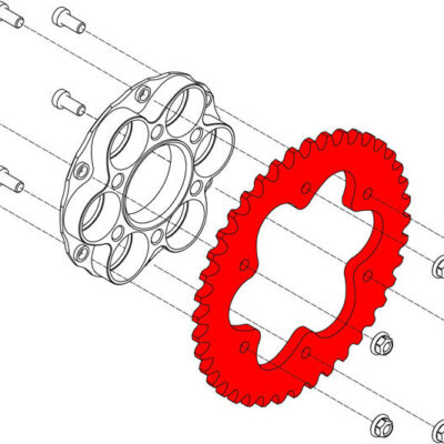 Κορώνα CNC RACING Z42 P520 6 οπών Ducati